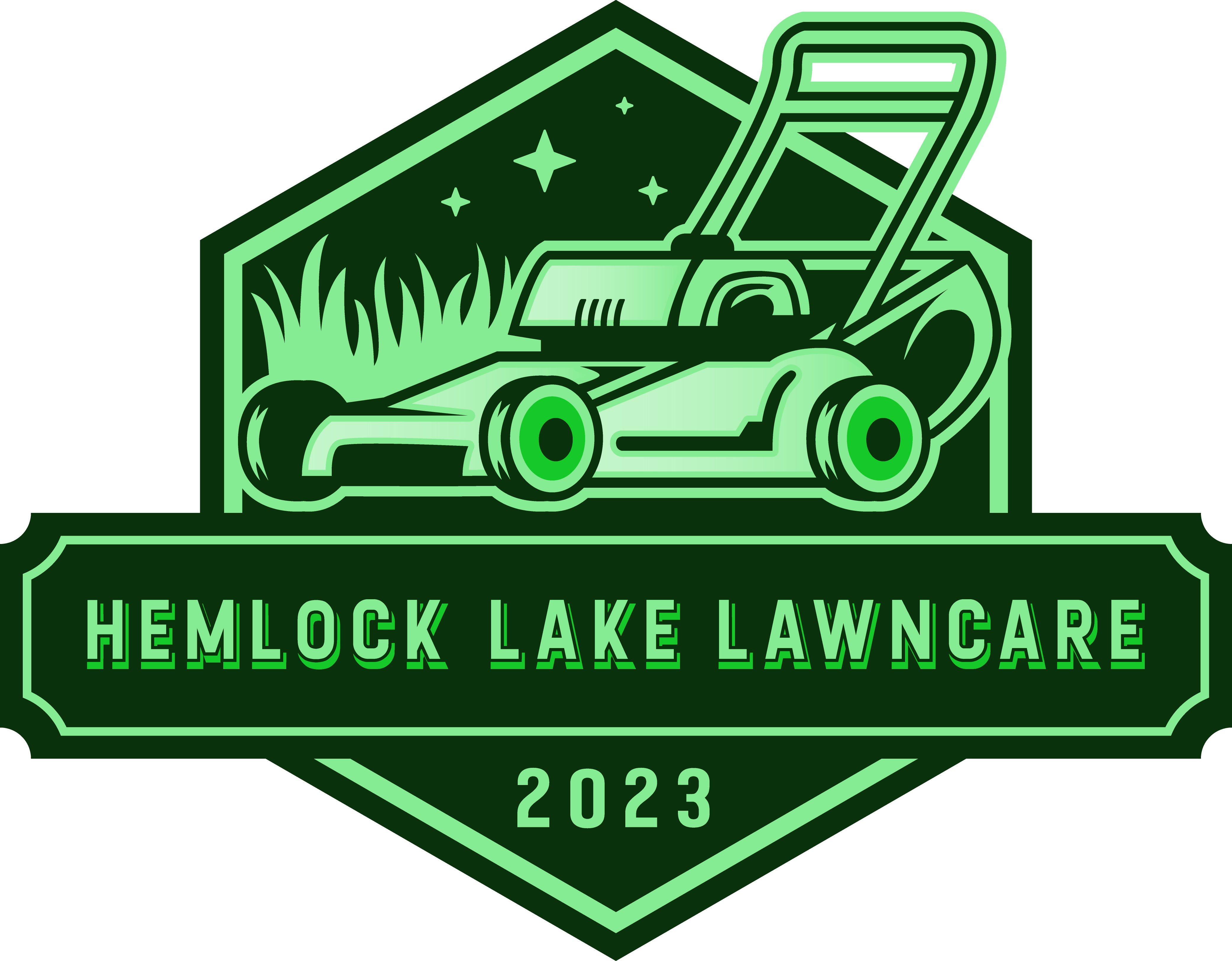 Hemlock Lake Lawncare Logo